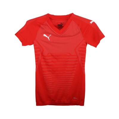 

Молодежная футбольная майка Puma Final Evoknit с V-образным вырезом для мальчиков, красная 703448-01, Красный, Puma Final Evoknit V Neck Soccer Jersey Youth