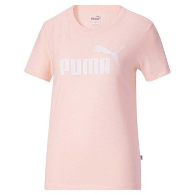

Женская розовая футболка с короткими рукавами и логотипом Puma Ess 67874867, Розовый