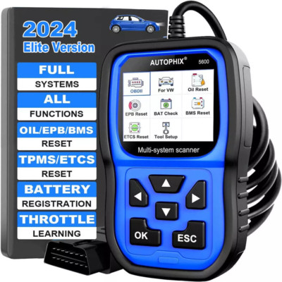 AUTOPHIX 5600 All System OBD2 Scanner Diagnostic EPB ABS Oil TPS Car Code Reader