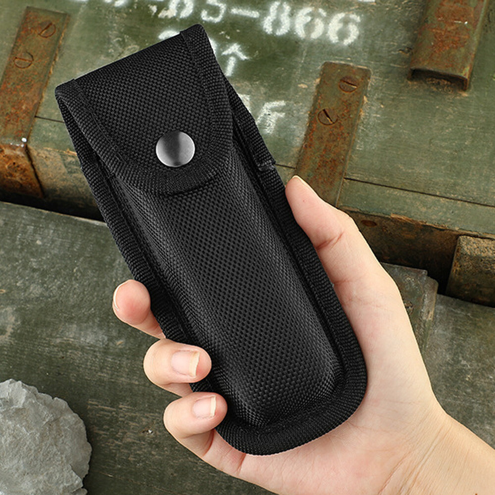 Black Portable Hard Boxed Nylon Belt Sheath For Folding Knife US New
