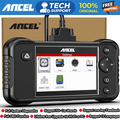 ANCEL Car OBD2 Scanner Code Reader ABS EPB Oil All System Diagnostic Scan Tool