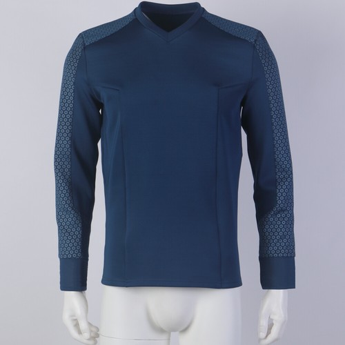 For Strange New Worlds Captain Pike Gold Uniforms Starfleet Blue Red Top Shirts