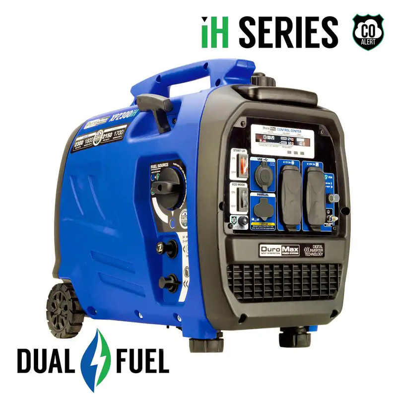 2,300-Watt/1,800-Watt Recoil Start Dual Fuel Portable Digita