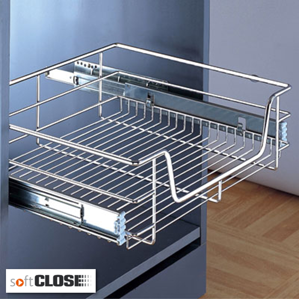 Pull Out Wire Baskets For Kitchen Or Bedroom Base Unit With Soft