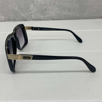 Pre-owned Cazal Sunglasses  Legends 616/3 001 56 18 140 Black Gold Grey Gradient 100% Authe In Gray