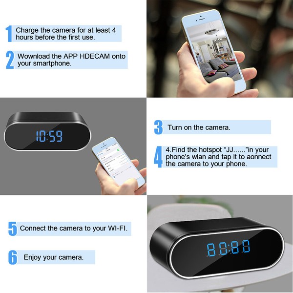 1080P Mini Camera WiFi HD IP Night Vision Camcorder Alarm Home Security Video US - Image 5