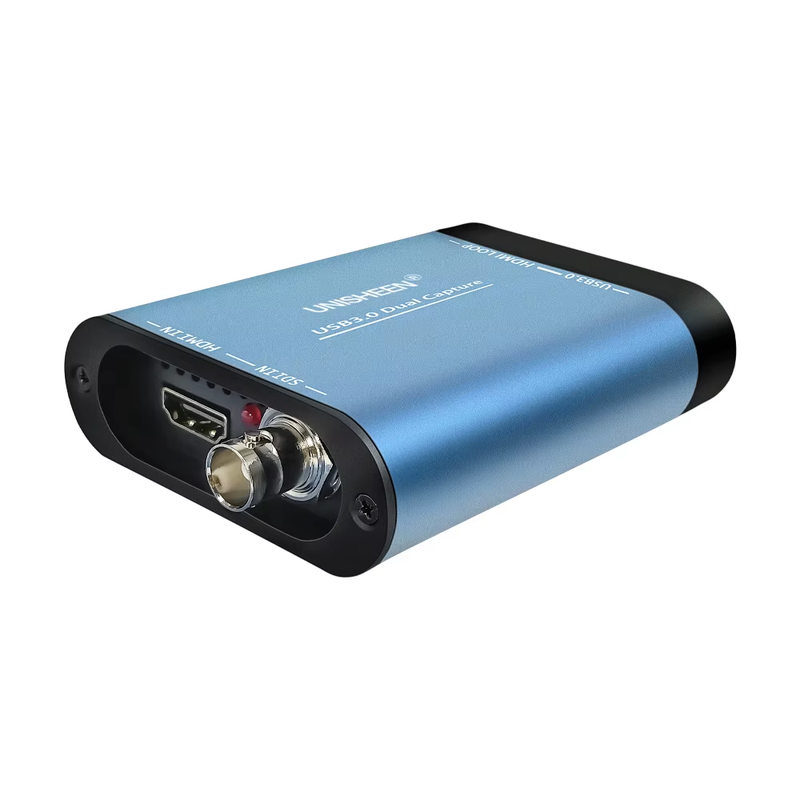 2 Channel SDI HDMI VIDEO CAPTURE Card Box USB3.0 60FPS FPGA Grabber Dongle Game