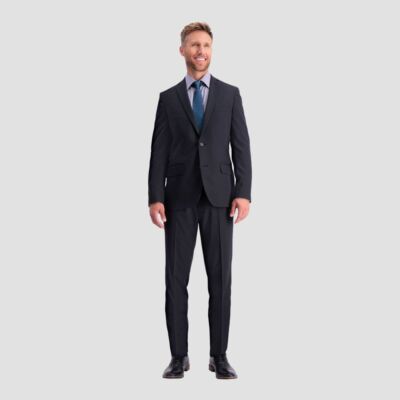 Haggar H26 Men's Flex Series Ultra Slim Suit Coat - Midnight Blue 40