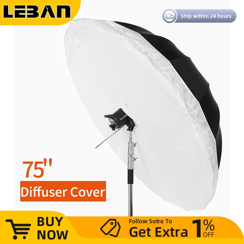 Studio Photogrphy 70" 178cm / 75" 190cm White Black Reflective Lighting Light Um