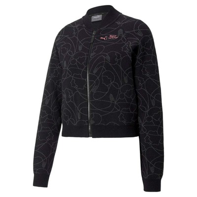 

Puma Maggie X Knit Full Zip Jacket Женская черная повседневная спортивная верхняя одежда 522146, Черный, Puma Maggie X Knit Full Zip Jacket