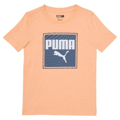 Футболка Puma Summer Break Box с круглым вырезом и короткими рукавами, молодежная футболка для мальчиков, размер 6, повседневная футболка