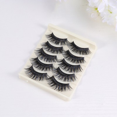  5 Pairs Natural Eyelashes Artificial False Thick Volume Long Extra Smoky Makeup