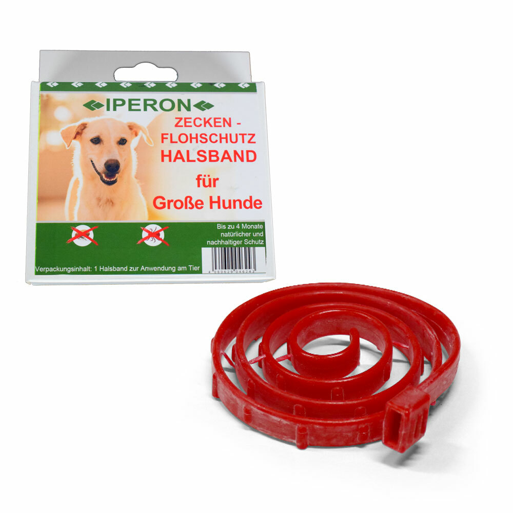 IPERON® Bio Flohhalsband Hund 75 cm Zeckenschutz Flohschutz Halsband