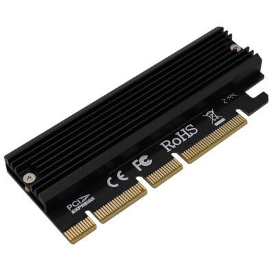M.2 PCIe NVMe SSD to PCI-E Express 3.0 X4 X8 X16 Adapter Card Full Speed 2280 mm