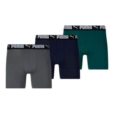 

Puma 3Pk Mens Athletic Fit Boxer Brief Mens Size  85916601, Синий, Puma 3Pk Mens Athletic Fit Boxer Brief Underwear