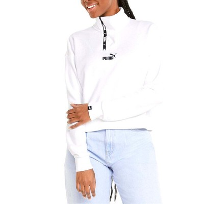 

Женская толстовка с круглым вырезом Puma Power Tape Half-Placet White 67049902, Белый