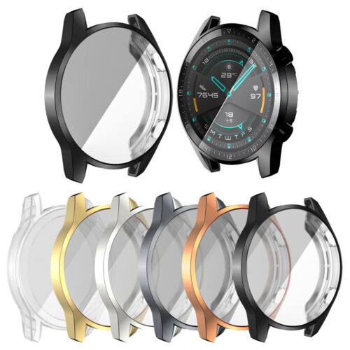 Full Cover Case For Huawei Watch GT2 42/46mm Protective Bumper Screen Protector | eBay Full Cover Case For Huawei Watch GT2 42/46mm Protective Bumper Screen Protector | eBay