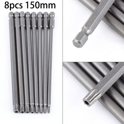 T15 Screwdriver Bit T20 T27 T30 1/4 Inch Hex Torx Hand Tool Extra Long