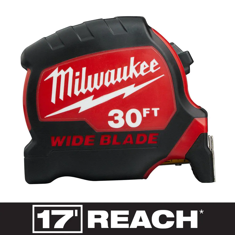 30 Ft X1-5/16in Wide Blade Lockable Retractable Hand Tool