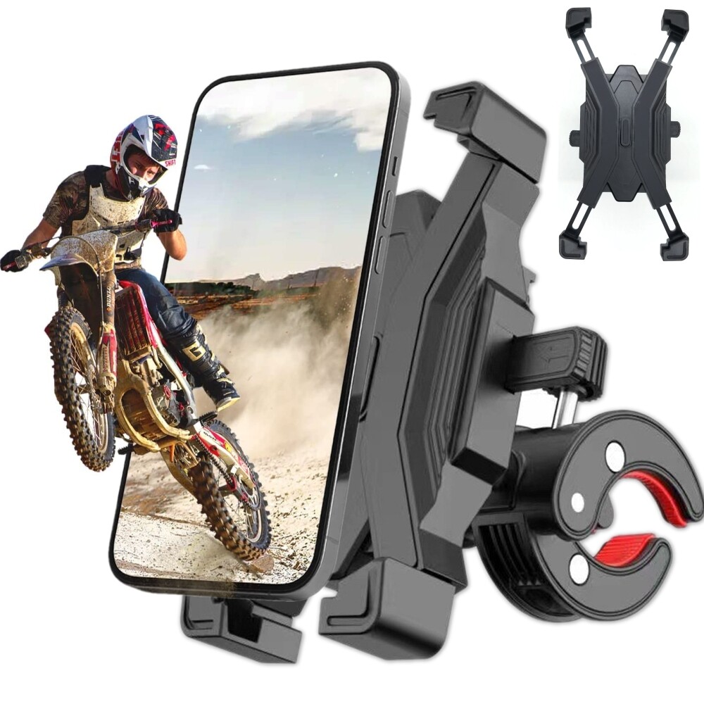 Motorcycle ATV Handlebar Phone Mount Holder Bicycle Bike Bra