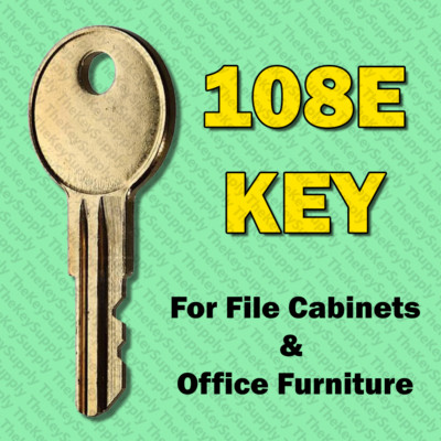 108E Key for Desk File Cabinet & Office Furniture