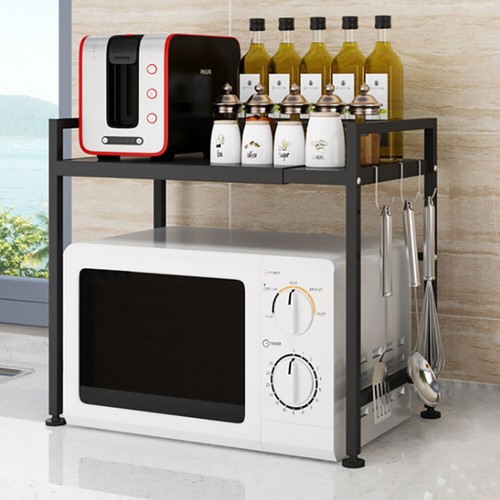 2 Tiers Kitchen Counter Rack Shelf Organizer Microwave Oven Stand Holder