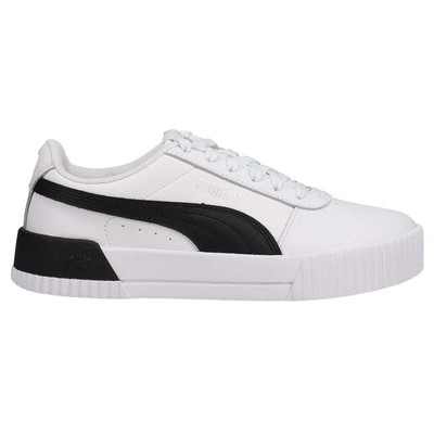 Женские белые кроссовки Puma Carina Leather Platform White Casual 370325-21