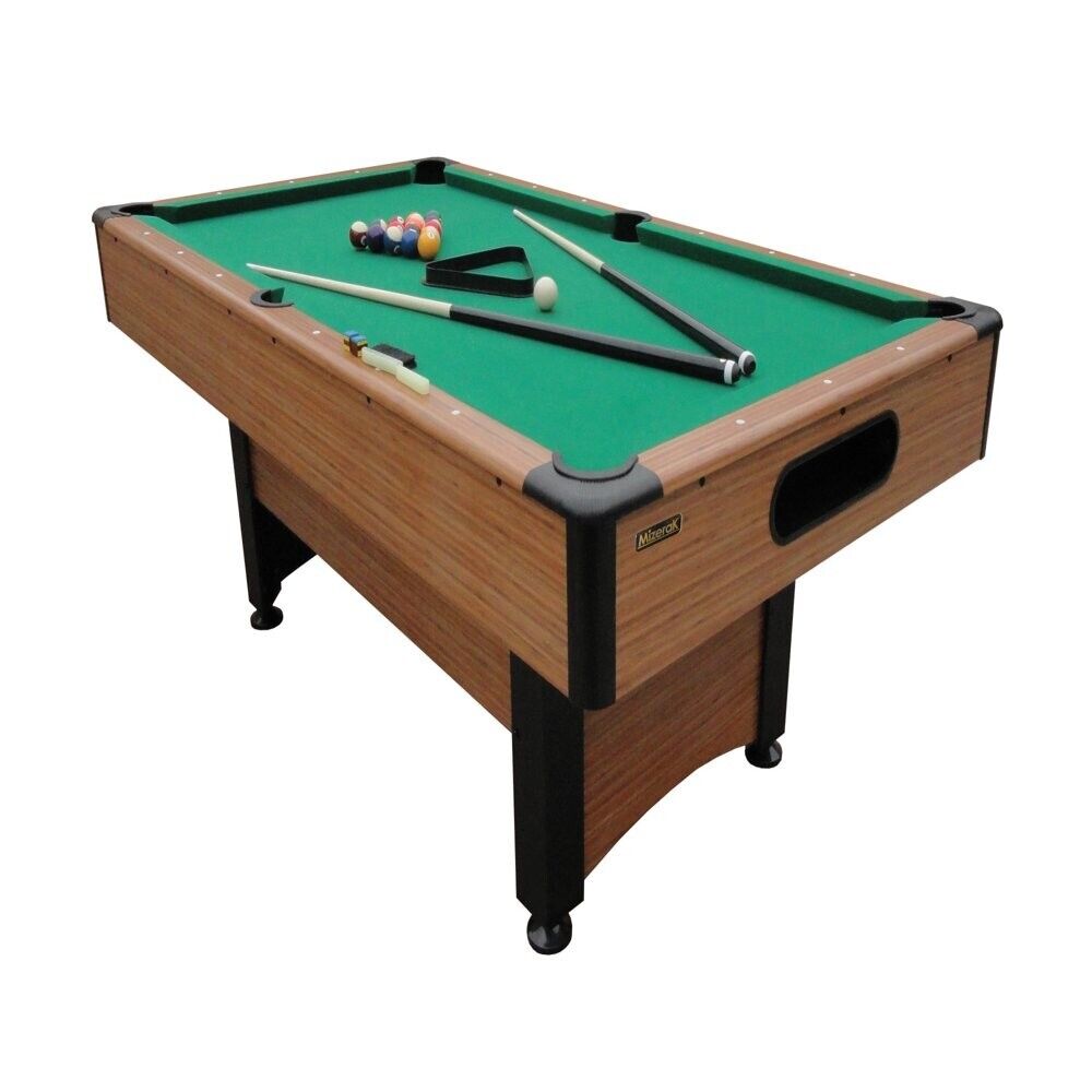 6.5 Ft. Billiard Table with Leg | Bar Size Pool Table Durabl