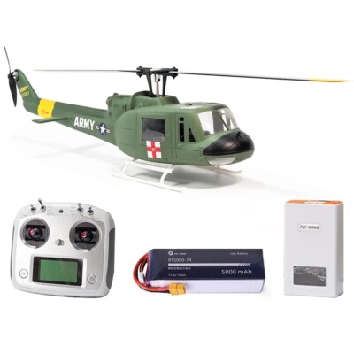 FlyWing UH-1 V4 Huey RC Hubschrauber 470 mit 6CH 3D GPS BLDC und H1 Flight Co...
