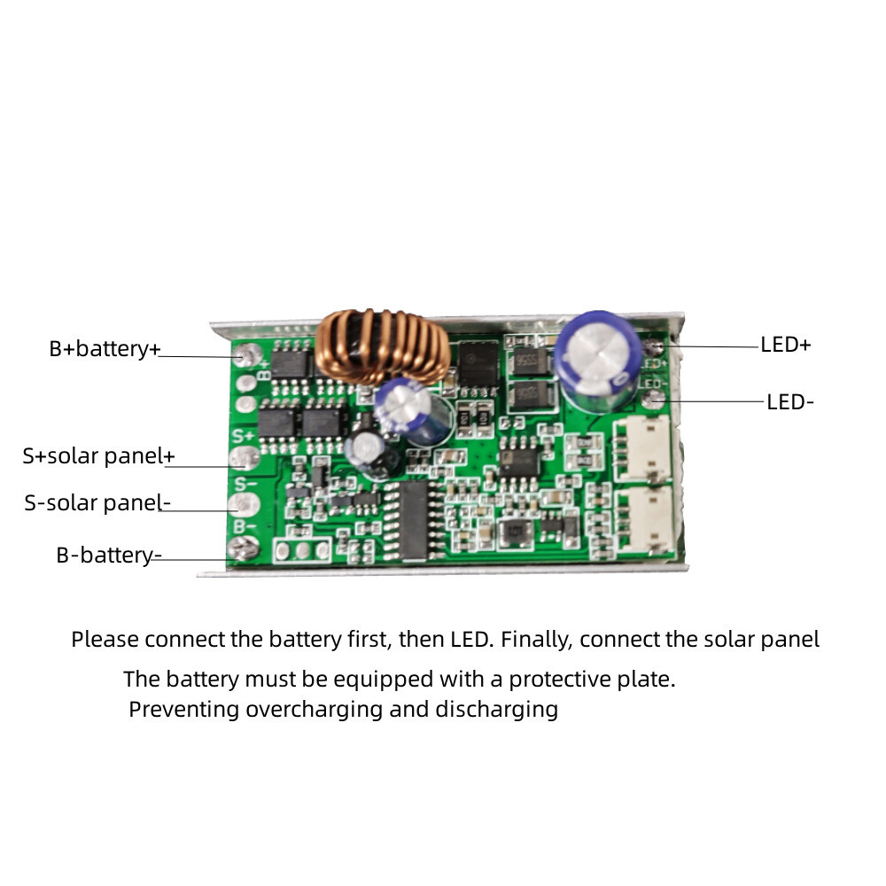 Solar LED Lights Circuit Board With Wireless Remote Control 3.2V 3.7V Solar Lamp