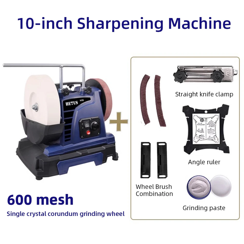 Water Cooled Wet Knife Sharpening Machine 600 Mesh Corundum Wheel Sharpener Kit