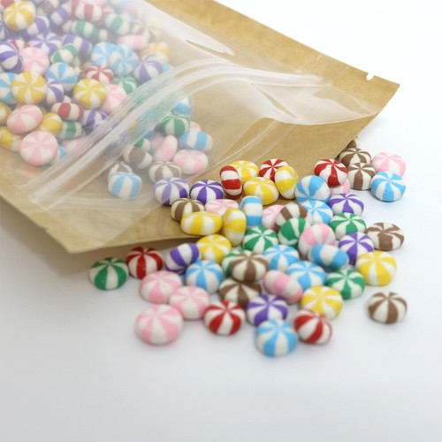 100/500/1000 QTY Back-Sided Kraft With Clear Window Stand Up Zipper Bag ~6x9"