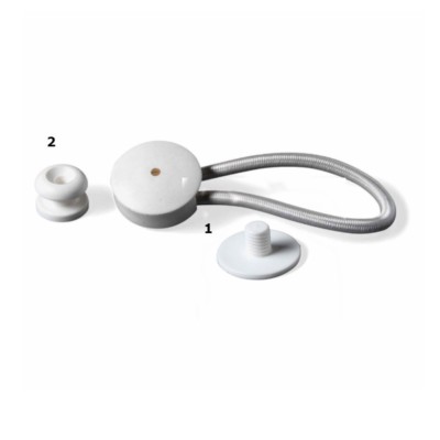 1 White Bungee Ultimate Shock Cord Clip Stayput BOAT TRUCK COVERS with KNOBS