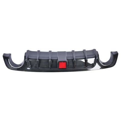 Carbon Fiber Rear Bumper Diffuser Lip for Infiniti Q50 2018-2023 W/ LED LIGHT