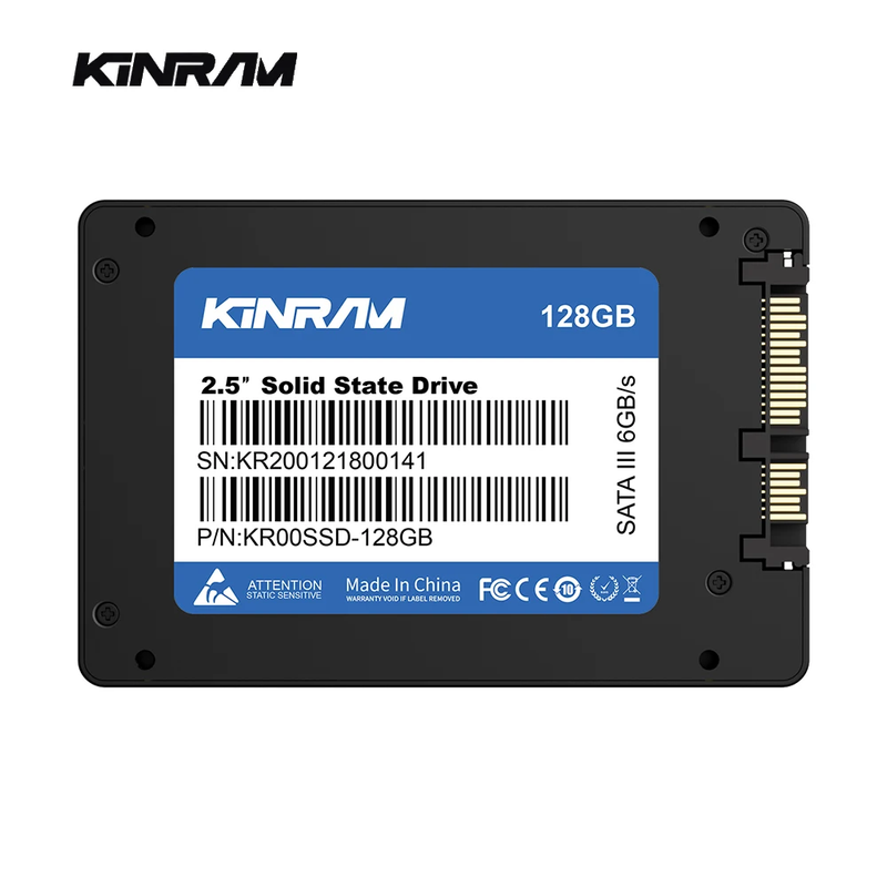 Disco Stato Solido SSD KinRam 2.5 SATA 3 512GB 128GB Unità Interna Hard Disk