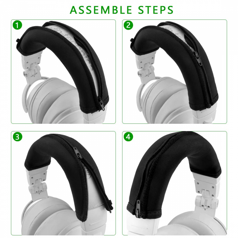 Geekria Headband Cover Compatible with ATH M50x, M50xWH, M50xBB Headphones/Headp