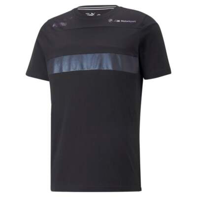 

Puma Bmw Mms Metal Energy Круглый вырез Короткий рукав TShirt Мужские черные повседневные топы 5, Черный, Puma Bmw Mms Metal Energy Crew Neck Short Sleeve TShirt