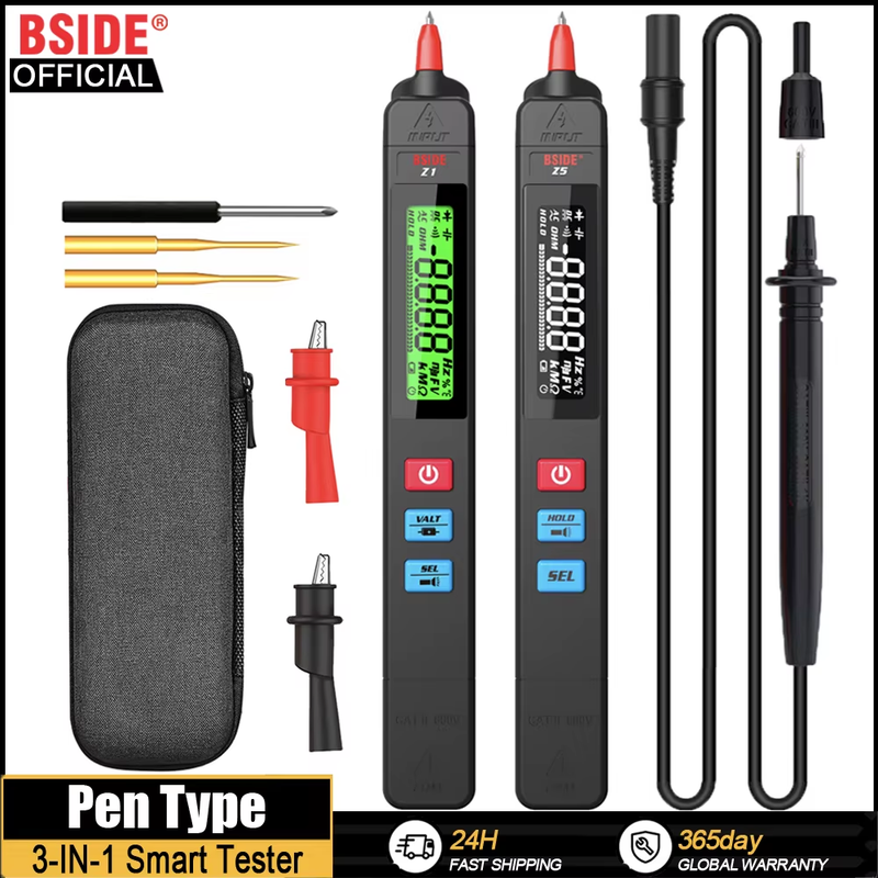 Digital Multimeter Pen Type Smart multitester Auto Range DC AC Voltage Capacitan