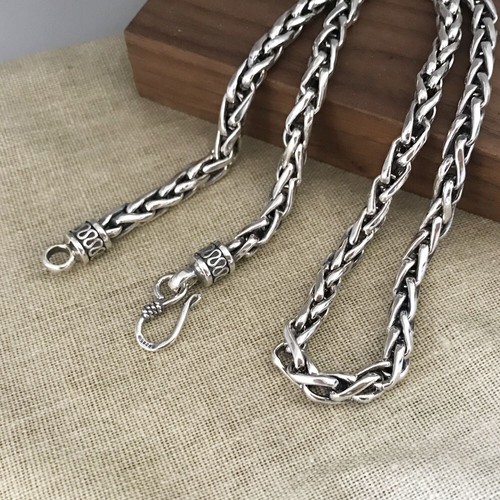アクセサリー plllllleeeasse silver chain necklace Amazon.com: Solid 925 Sterling Silver 6.5mm Fancy Diamond