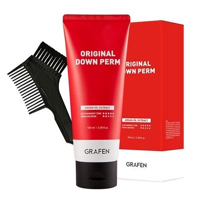 Grafen Original Down Perm Set Mens Easy Self Styling Side Hair 100ml