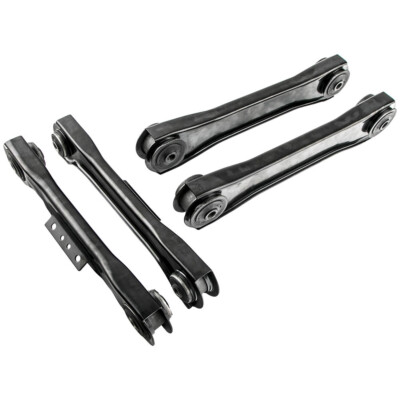 Black 4pcs Rear Upper Lower Control Arms Left & Right for Jeep Wrangler 97-06