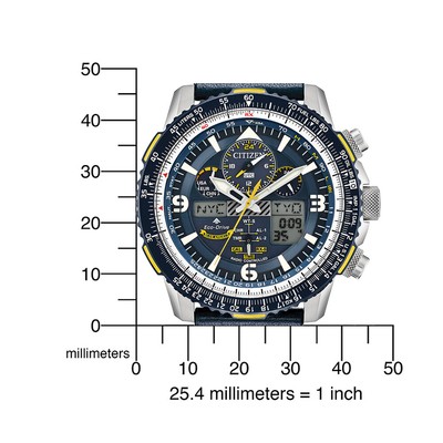 Pre-owned Citizen Jy8078-01l Promaster-sky Blue Angels Radio Mens Watch