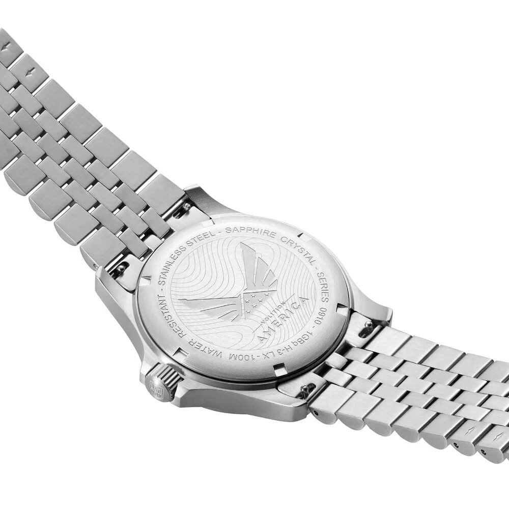 Pre-owned Luminox Xs.0914.vol Volition America 'minuteman' Swiss Made Dress Watch 42 Mm