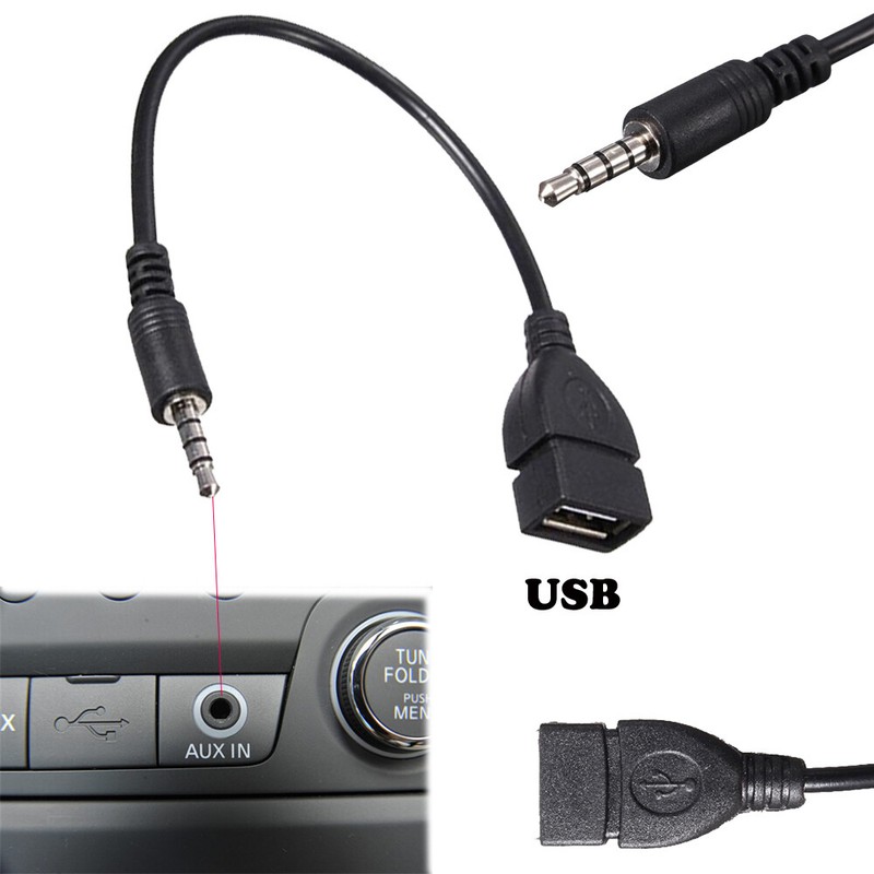 Extension Cord Portable Aux Cable Car Converter Usb Connector