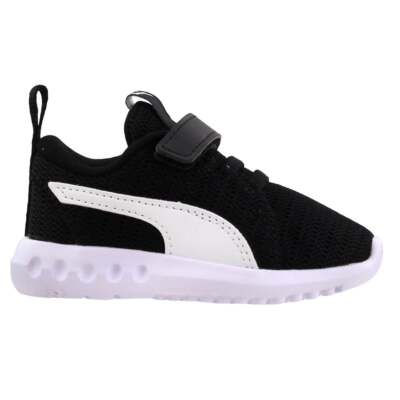 

Кроссовки Puma 190074-02 Toddler Boys Carson 2 Slip On Sneakers Shoes Casual - Черный, Puma Carson 2 Slip On