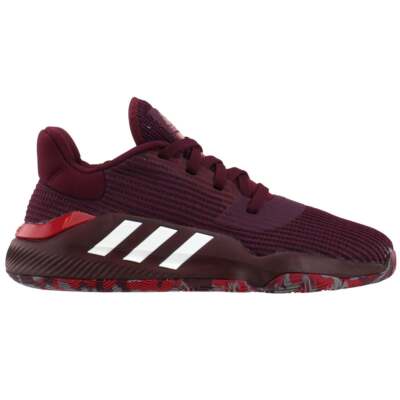 

Adidas Pro Bounce 2019 Низкие баскетбольные мужские бордовые кроссовки Спортивная обувь G26, Burgundy, adidas Pro Bounce 2019 Low Basketball