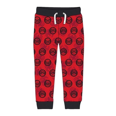Spiderman Freizeit- & Jogginghose für Jungen | Dunkelrot--Schwarz-Spinnennetz | 