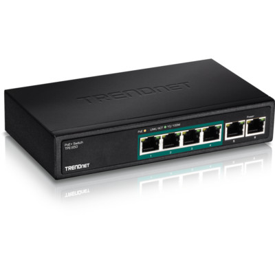 Switch Fast Ethernet PoE+ de 6 puertos TPE-S50 TrendNet