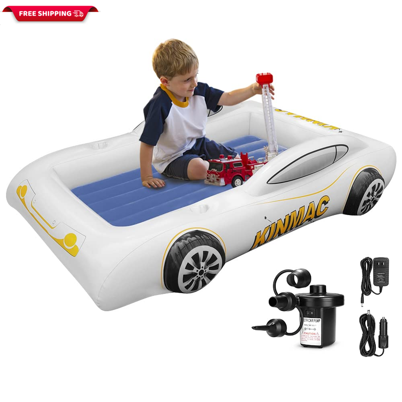 Inflatable Toddler Travel Bed- Portable Travel Toddler Air Bed for Kids Camping