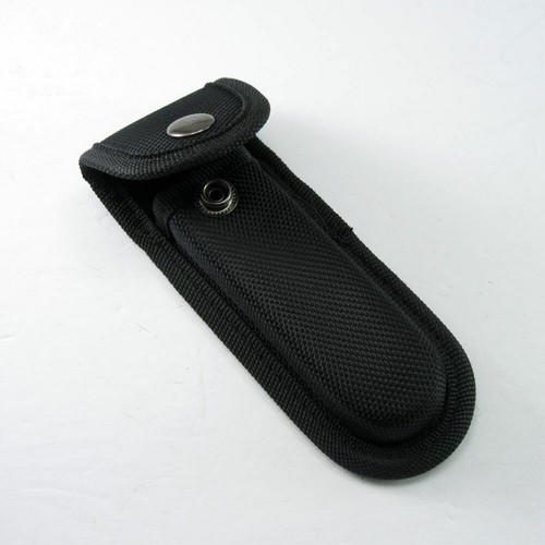 NEW 4pcs Hard Boxed Reinforced Nylon Belt Sheath for 5" Folding Knife Black USA